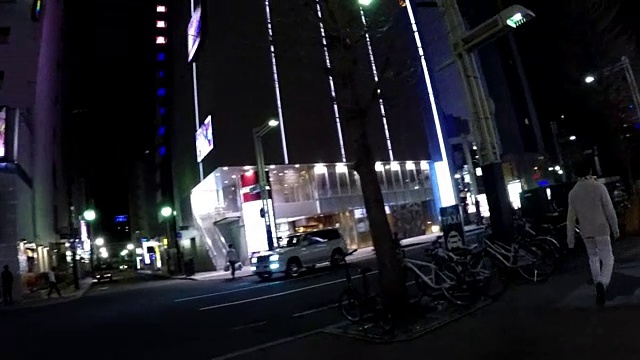 POV，日本札幌须木野夜景视频素材