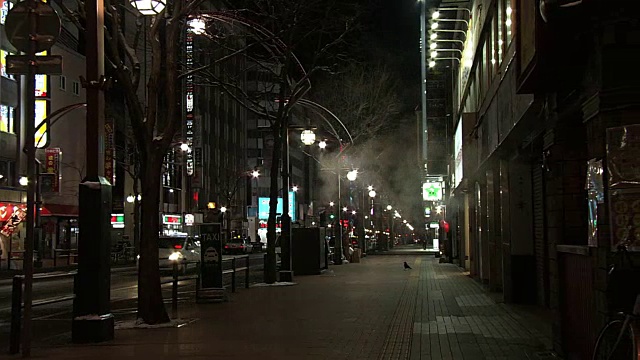 日本札幌须木野夜景视频素材