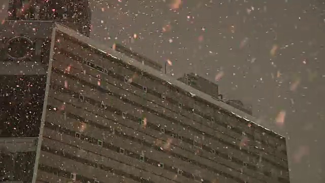 日本札幌须木野的雪夜视频素材