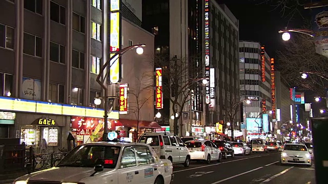 日本札幌须木野夜景视频素材