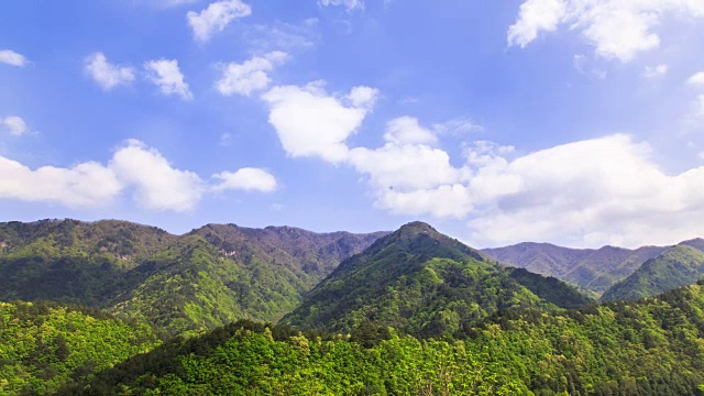 湄邦山和云景景观视频素材画面1