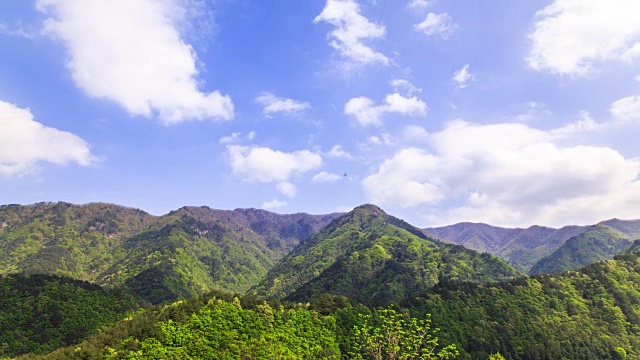 湄邦山和云景景观视频素材画面2