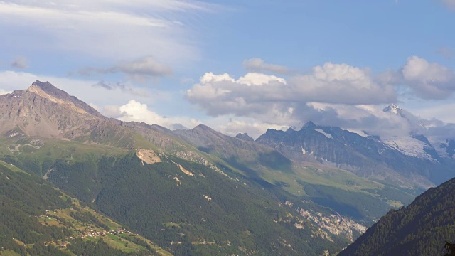 瑞士高山顶峰视频素材