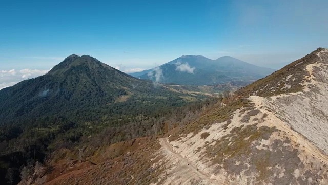 山地景观贾瓦岛，印度尼西亚视频素材