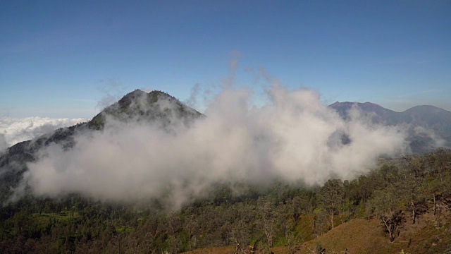 山地景观贾瓦岛，印度尼西亚视频素材