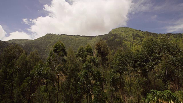 山的风景。Jawa岛、印度尼西亚视频素材