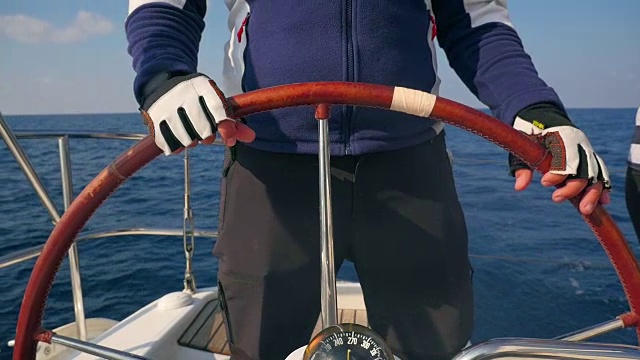 克罗地亚亚得里亚海的航海之旅视频素材画面3