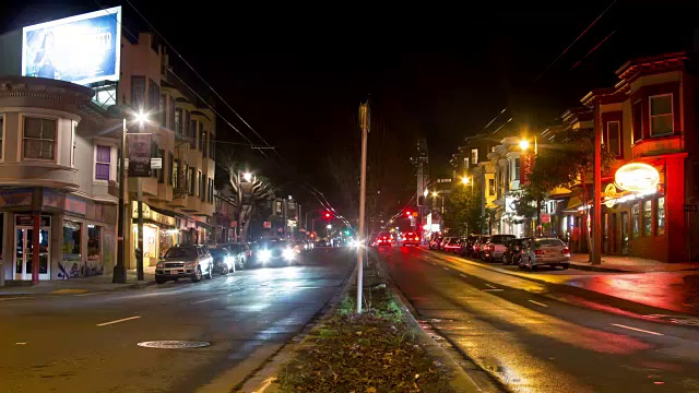 夜晚城市交通视频素材