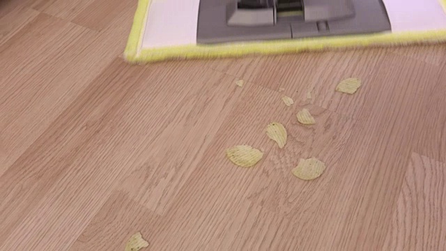 在食物垃圾附近拖地视频素材画面3
