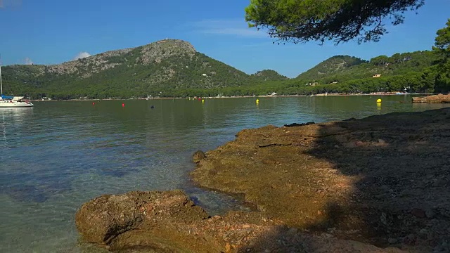 Cala Pi de la Posada, Cap formento，马略卡岛，巴利阿里群岛，西班牙，地中海，欧洲视频素材