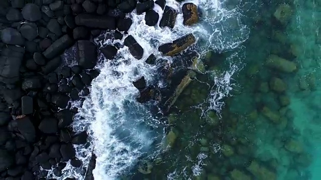 鸟瞰图的澳大利亚海滩视频素材