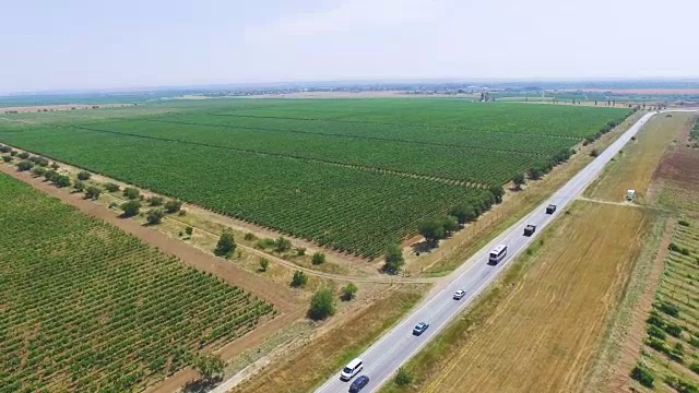 天线:农村的高速公路视频素材