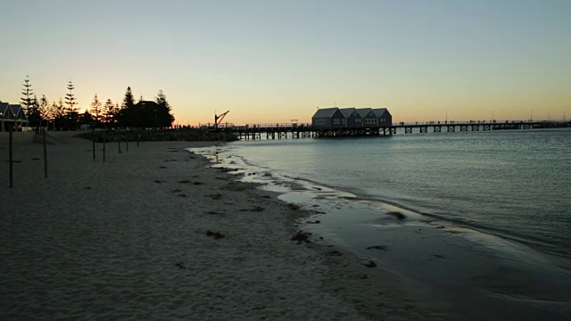 Busselton jetty日落视频素材