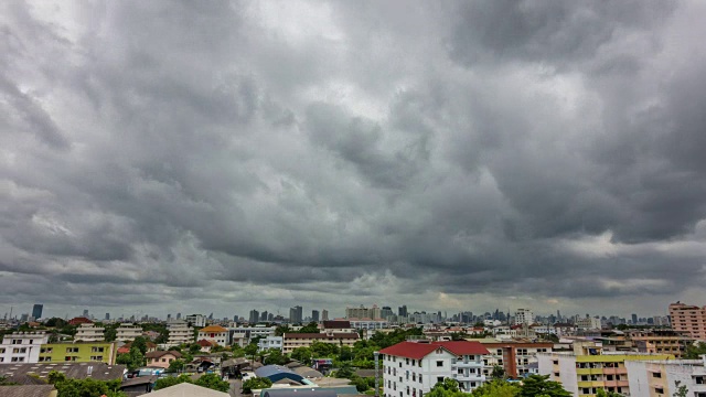 美丽的暴风雨和乌云。视频素材画面2