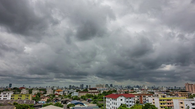 美丽的暴风雨和乌云。视频素材画面3