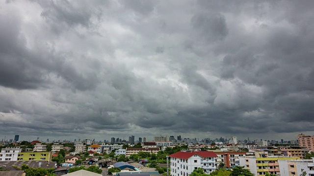 美丽的暴风雨和乌云。视频素材画面4