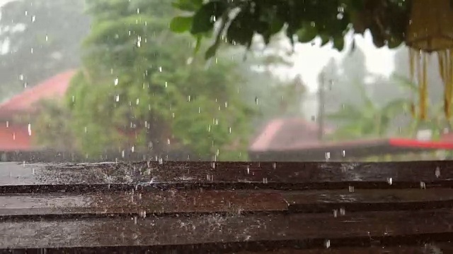 极端天气:热带季风雨视频素材