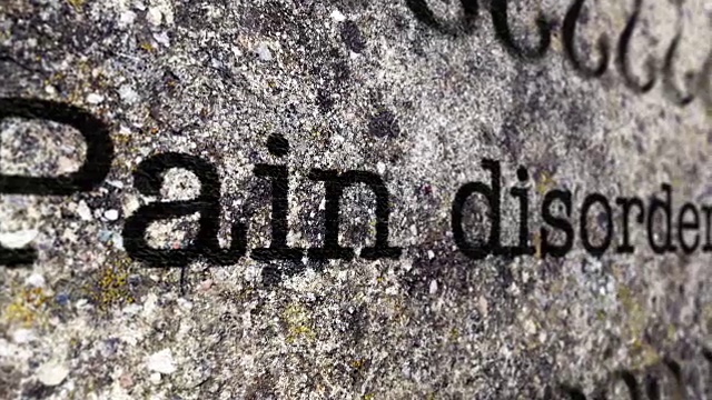 疼痛紊乱的概念视频素材画面3