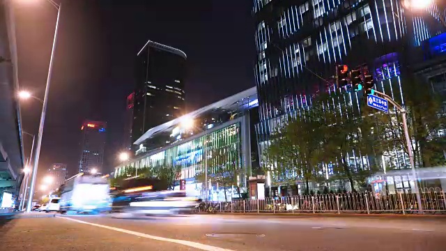 北京中国延时夜景视频素材