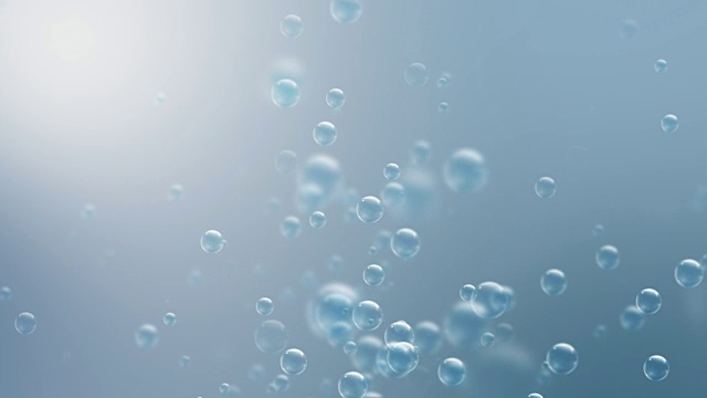 4K海洋气泡背景(可循环)视频素材画面1