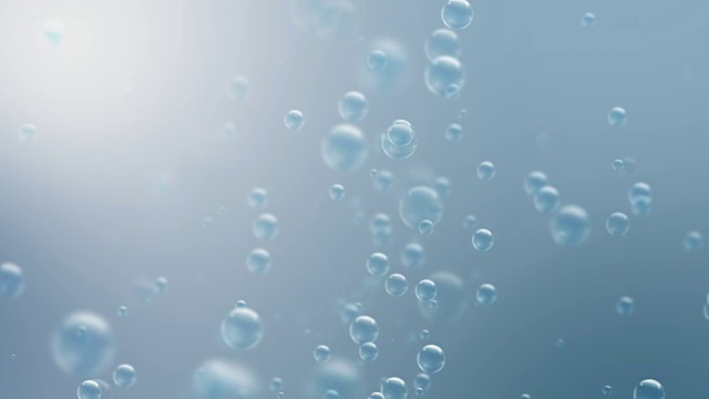 4K海洋气泡背景(可循环)视频素材画面2