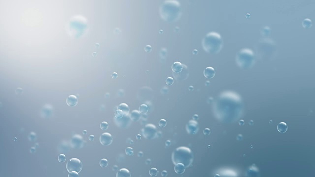 4K海洋气泡背景(可循环)视频素材画面3