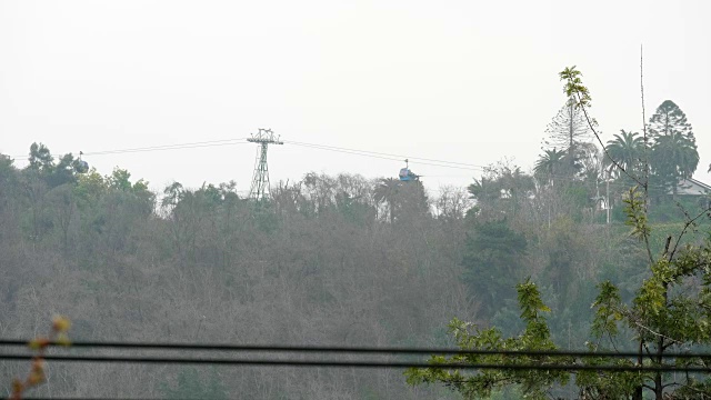 圣地亚哥 智利 Teleferico Gondola Cerro San Cristobal视频素材