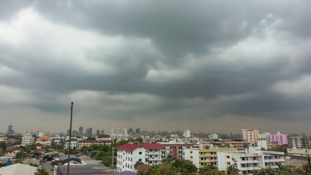 美丽的暴风雨和乌云视频素材画面2