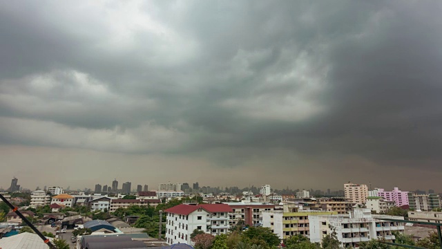 美丽的暴风雨和乌云视频素材画面4