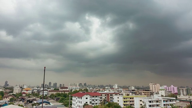 美丽的暴风雨和乌云视频素材画面1