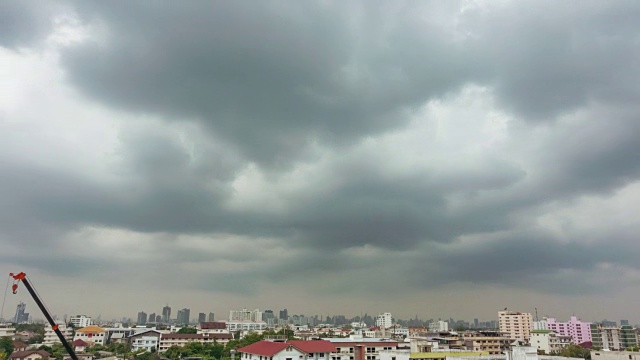 美丽的暴风雨和乌云视频素材画面4
