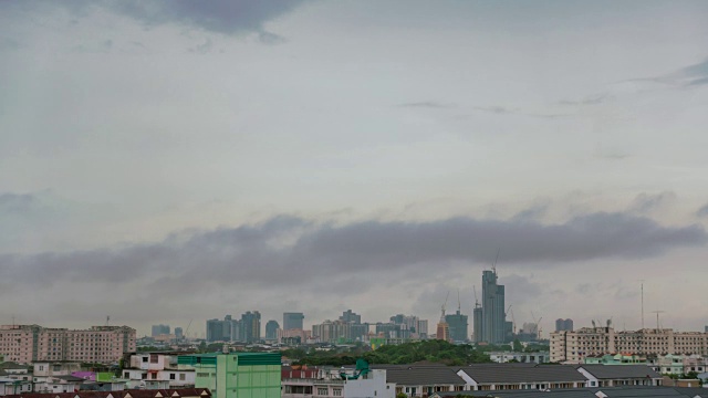 美丽的暴风雨和乌云视频素材画面2