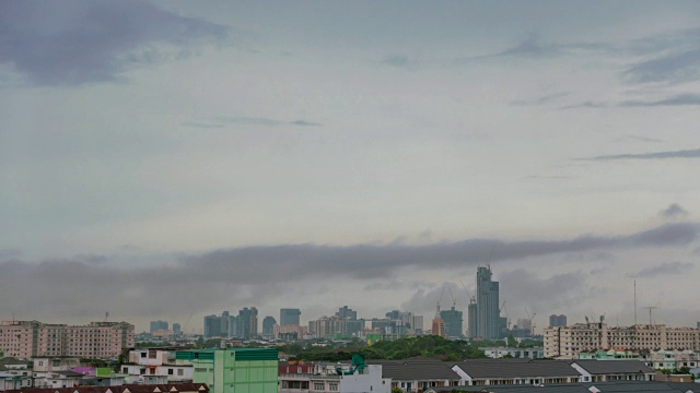 美丽的暴风雨和乌云视频素材画面4
