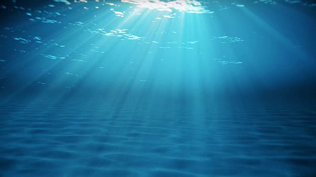水下的场景。夏天旅游的背景。循环的版本视频素材画面3