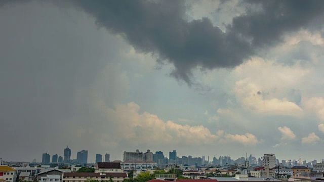 美丽的暴风雨和乌云视频素材画面1
