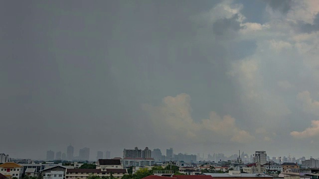 美丽的暴风雨和乌云视频素材画面3