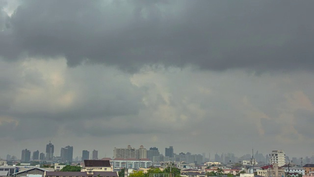 美丽的暴风雨和乌云视频素材画面4