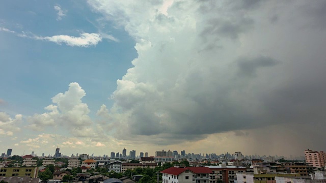 美丽的暴风雨和乌云视频素材画面2