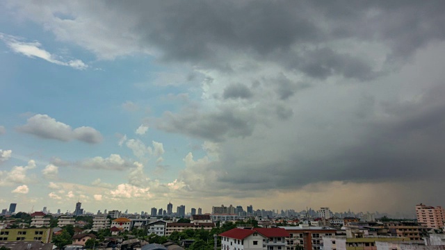 美丽的暴风雨和乌云视频素材画面3