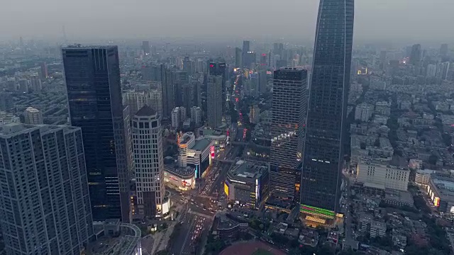 城市鸟瞰图视频素材画面2