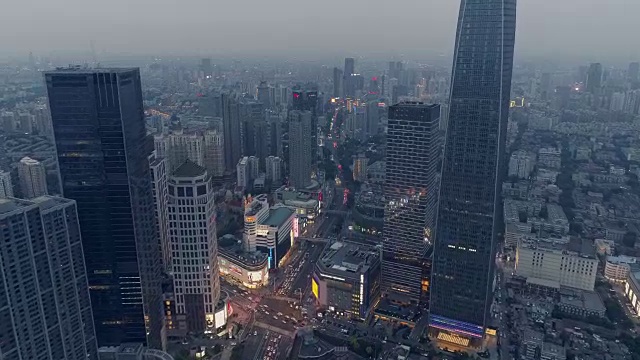 城市鸟瞰图视频素材画面3