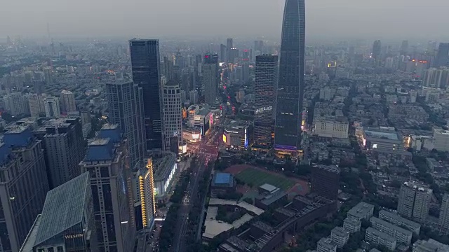 城市鸟瞰图视频素材画面4