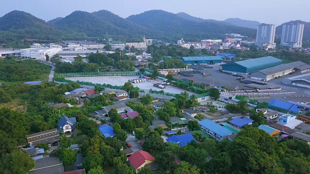 斯拉恰湾航空镜头平面轮廓全高清视频素材