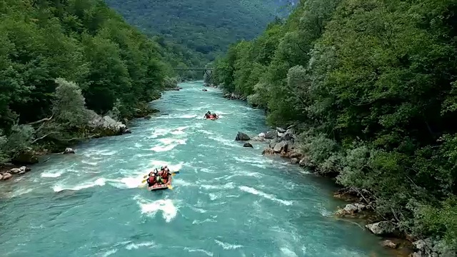 白水漂流，视频剪辑视频素材