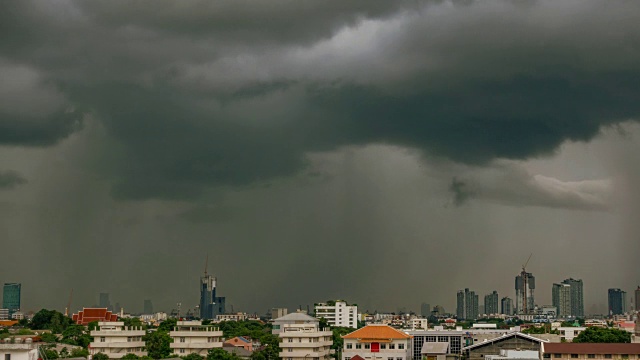 美丽的暴雨乌云。视频素材画面2