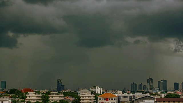 美丽的暴雨乌云。视频素材画面3