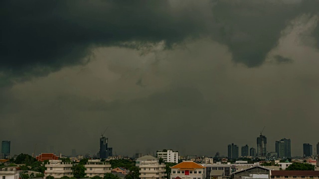 美丽的暴雨乌云。视频素材画面4