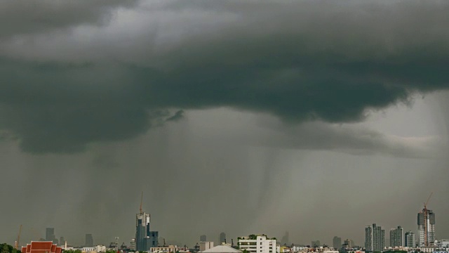 美丽的暴雨乌云。视频素材画面1