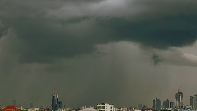 美丽的暴雨乌云。视频素材画面2