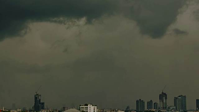 美丽的暴雨乌云。视频素材画面4